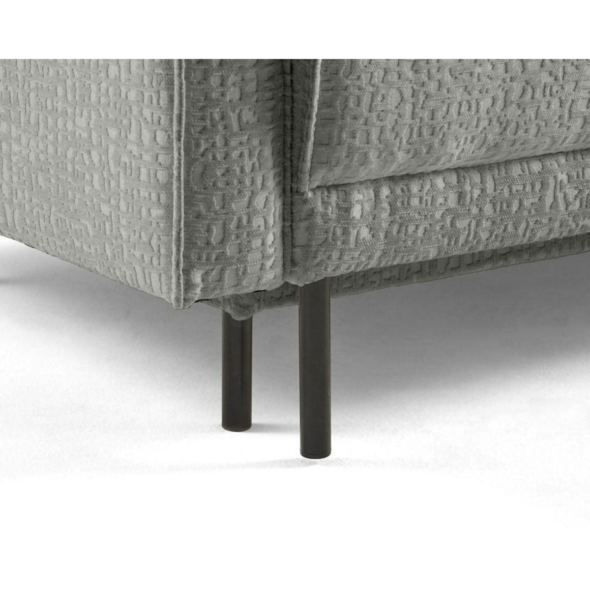 LISA DESIGN Charlie - canapé d'angle réversible 4 places - convertible avec coffre - en tissu velours relief