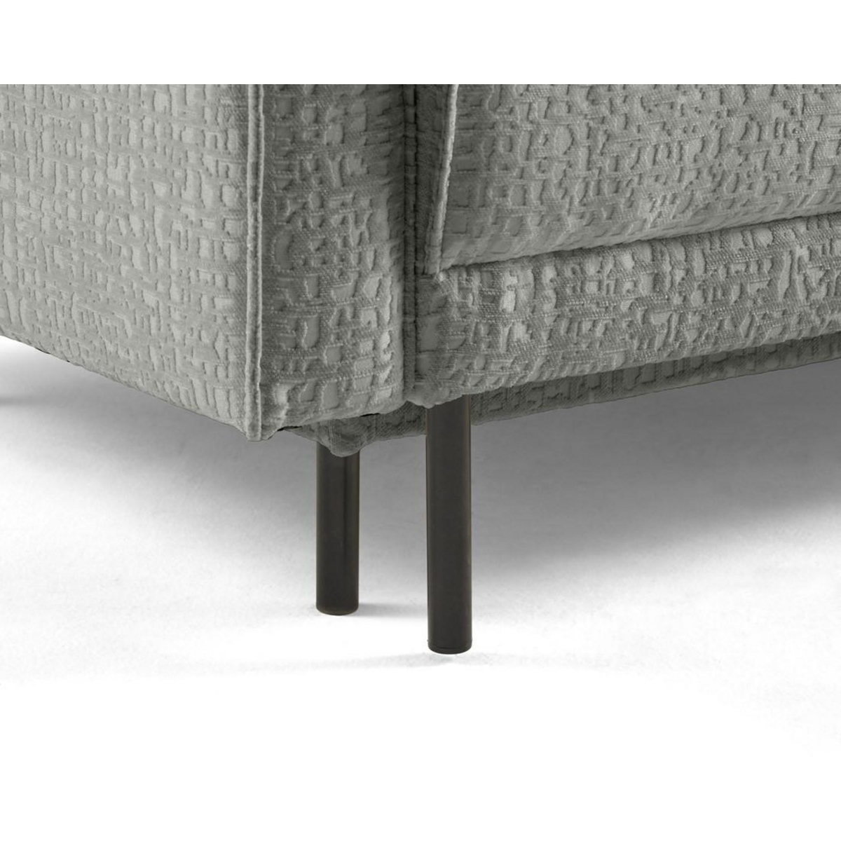LISA DESIGN Charlie - canapé d'angle réversible 4 places - convertible avec coffre - en tissu velours relief