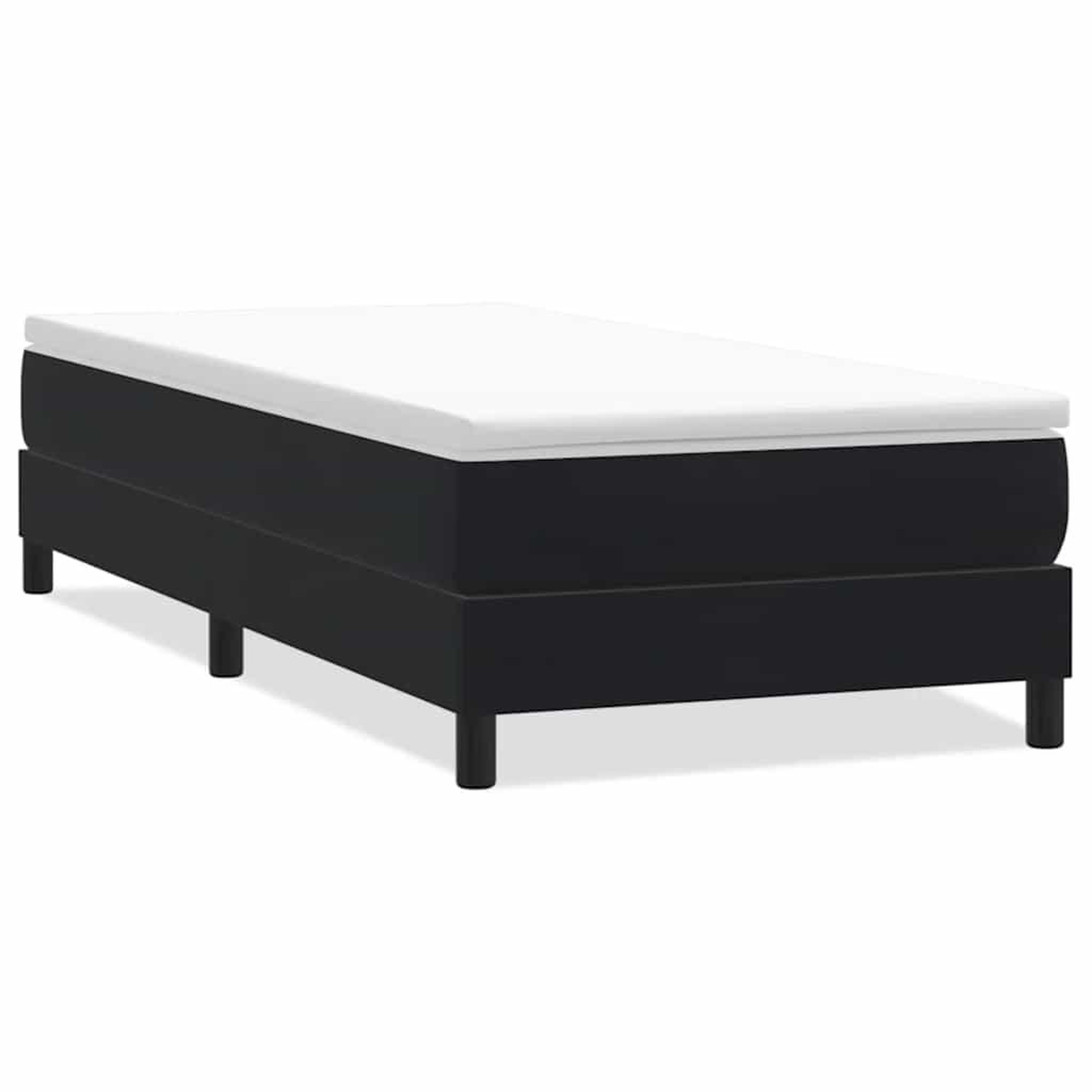 Voir la diapositive 2 : VIDAXL Sommier a lattes de lit sans matelas noir 80x210 cm velours