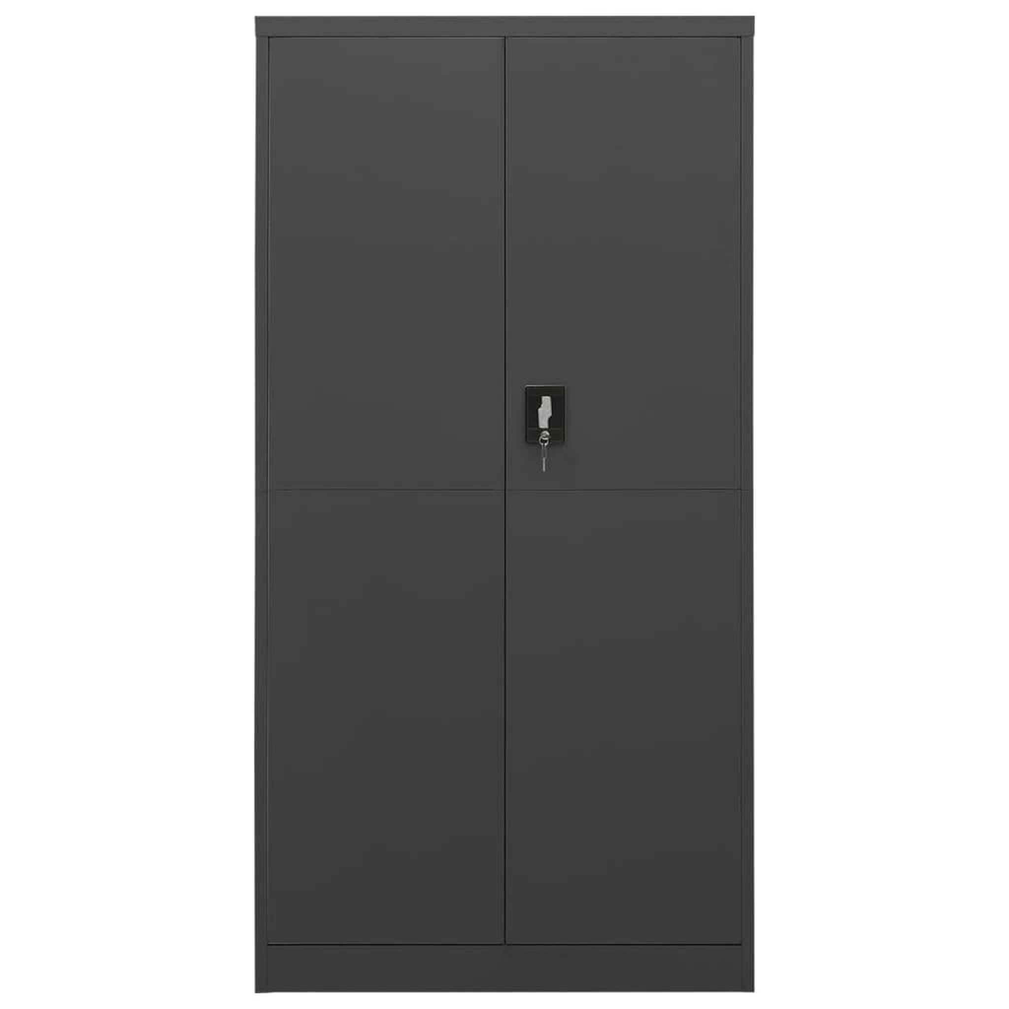 Voir la diapositive 2 : VIDAXL Armoire a casiers Anthracite 90x40x180 cm Acier