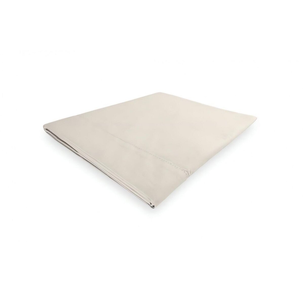 SOLEIL D'OCRE Drap plat en coton 180x290 cm PERCALE ecru, par Soleil d'ocre