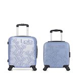 LES P'TITES BOMBES LPB LPB LUGGAGE - LOT DE 2 - Valises cabine et cabine XXS NAIS. Coloris disponibles : Rose, Beige