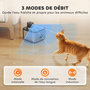 Voir la diapositive 6 : PAWHUT Fontaine à eau pour chat 4,2L filtration 3 étapes charge USB câble + nombreux accessoires inclus acier inox