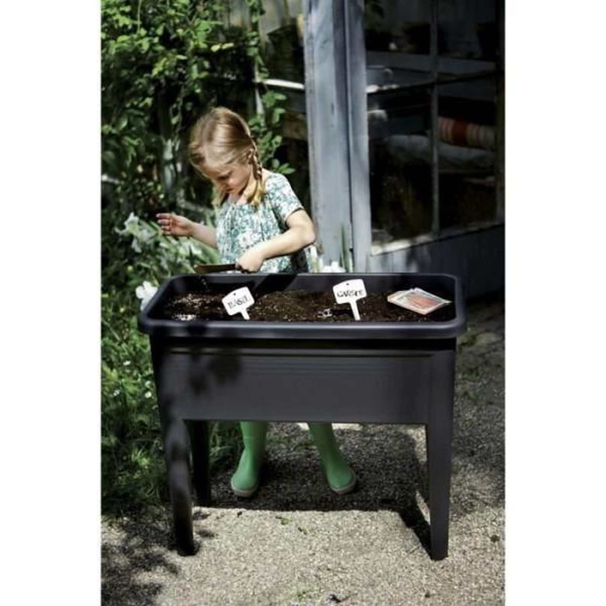 Voir la diapositive 4 : ELHO Elho table de culture xxl green basics - noir vif