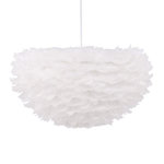 Paris Prix Lampe Suspension en plume  Nicola  60cm Blanc