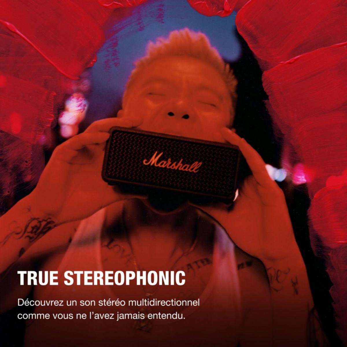 MARSHALL Enceinte portable Emberton III Black & Brass