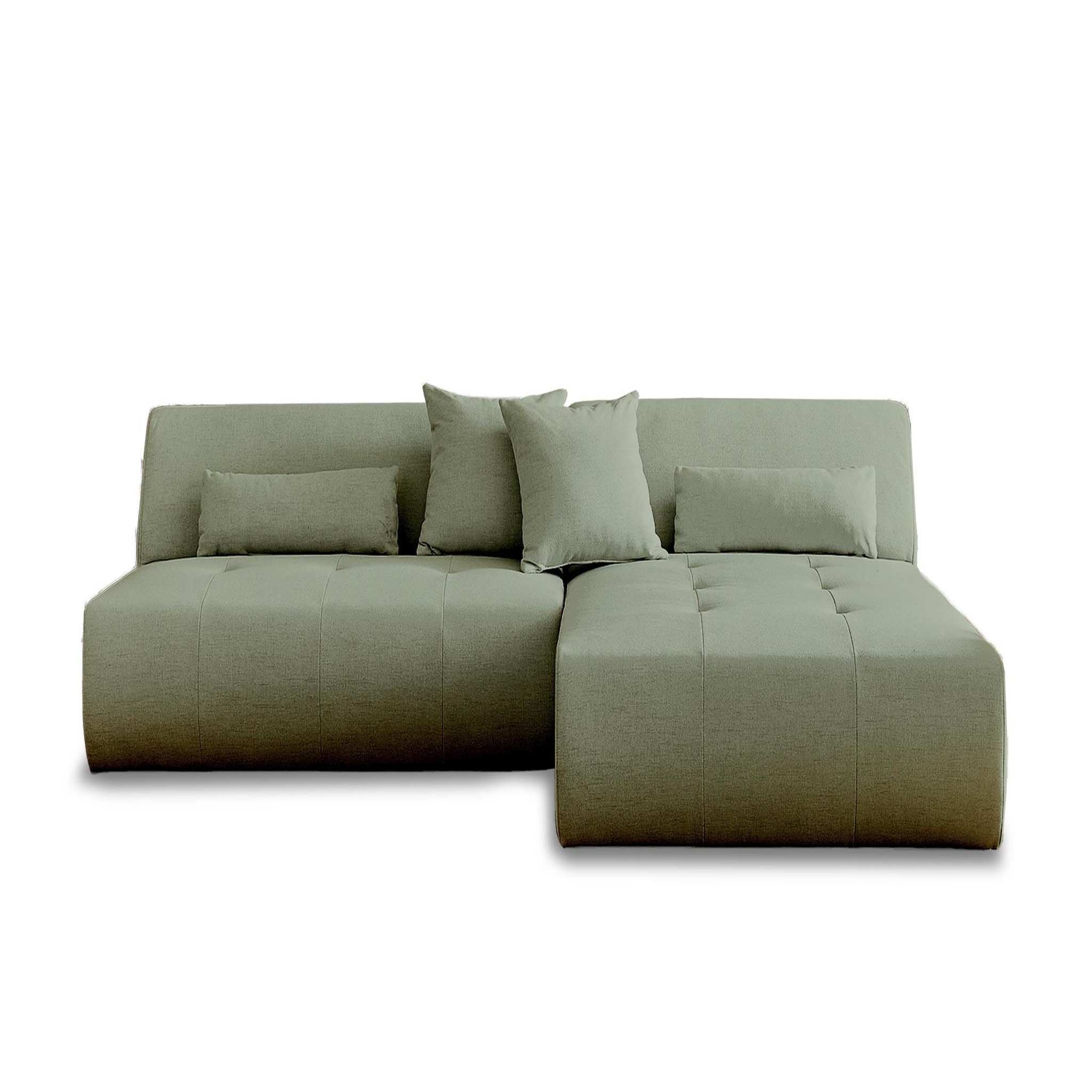 Voir la diapositive 1 : LISA DESIGN Onyx - canapé modulable d'angle réversible 4 places - en tissu