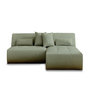 Voir la diapositive 1 : LISA DESIGN Onyx - canapé modulable d'angle réversible 4 places - en tissu