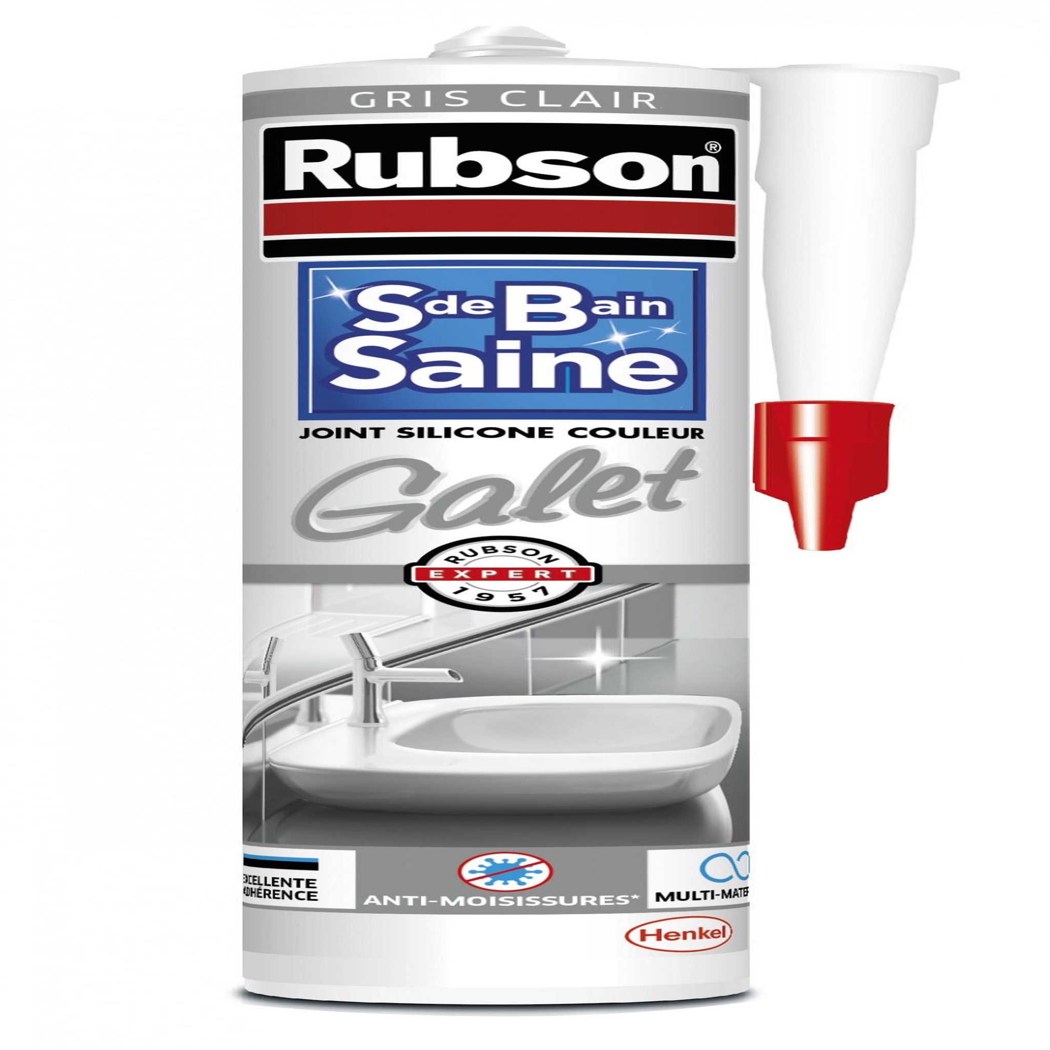 rubson Silicone RUBSON, gris clair, 280 ml