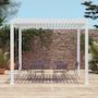 Voir la diapositive 4 : SWEEEK Pergola bioclimatique aluminium lames orientables 3x3m V2 Triomphe