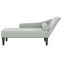 Voir la diapositive 3 : VIDAXL Chaise longue avec coussins gris clair velours