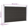 Voir la diapositive 6 : VIDAXL Panneau de cloture WPC 180x105 cm Noir