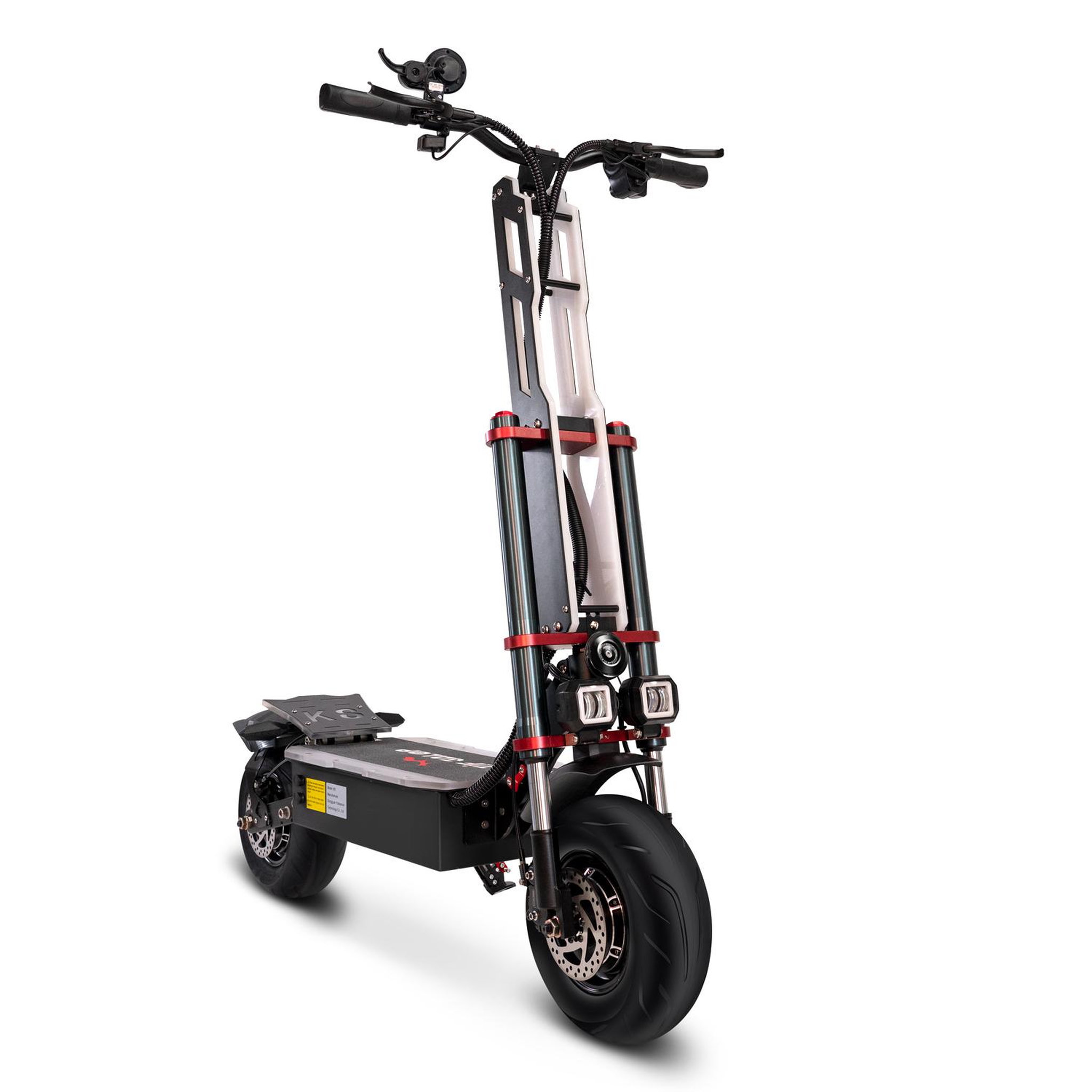 Voir la diapositive 4 : TIFGALOP Trottinette électrique TIFGALOP K8, double moteur, 6000 W, 60 V, 36 Ah, double suspension, charge maximale 250 kg
