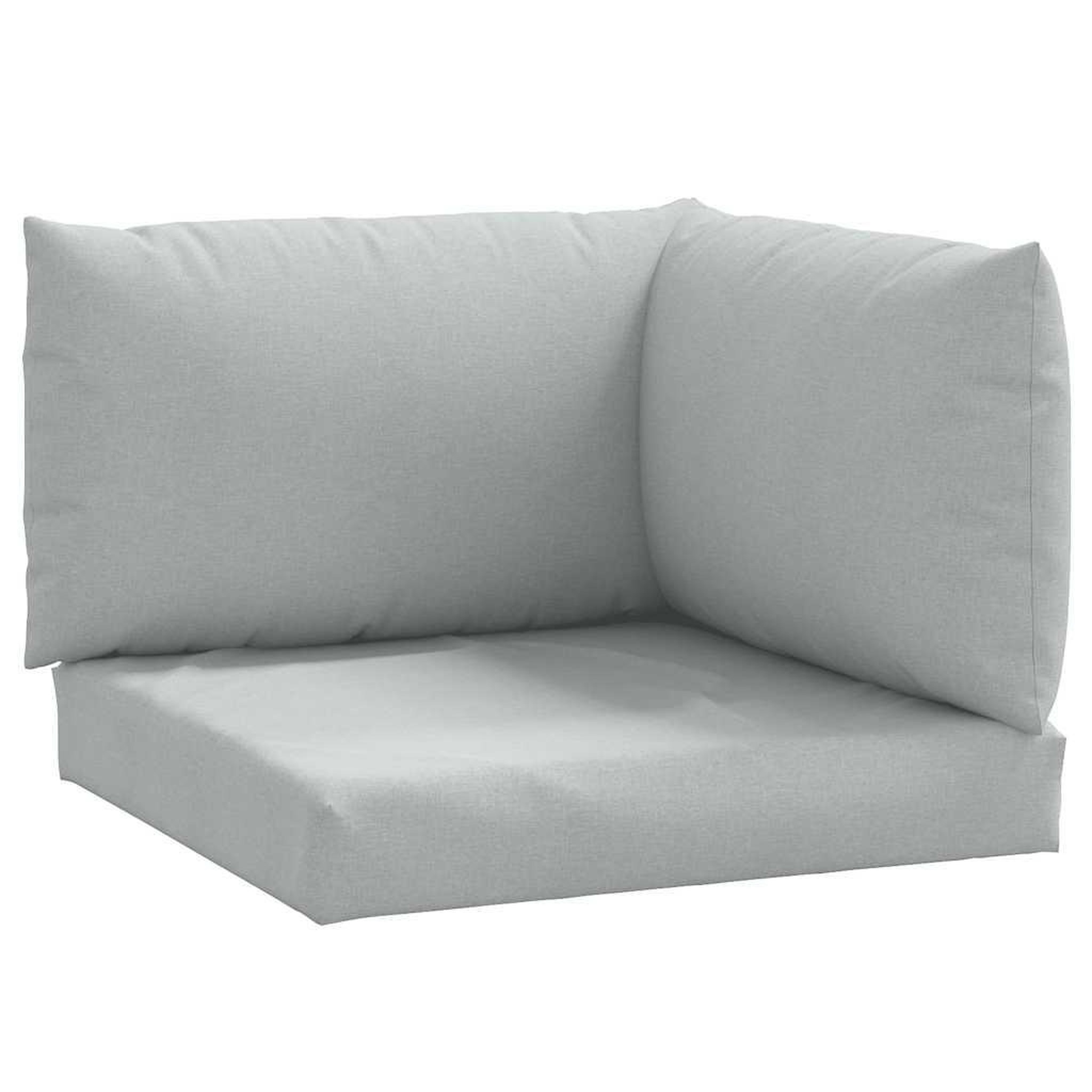 Voir la diapositive 2 : VIDAXL Coussins de palette lot de 3 gris clair melange tissu
