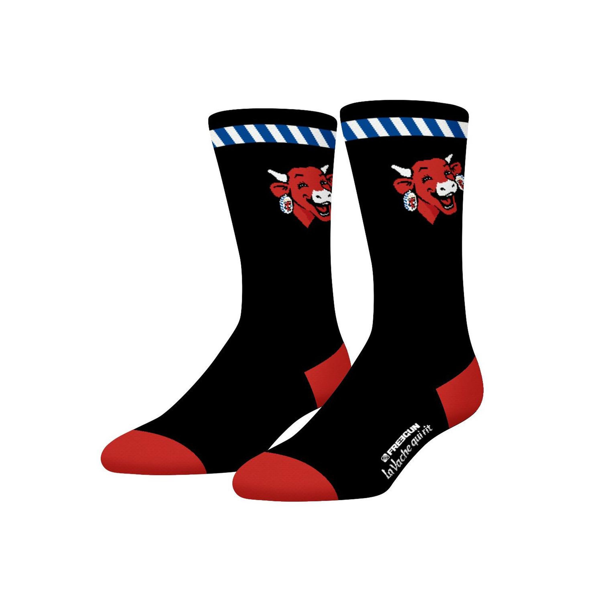 Voir la diapositive 5 : FREEGUN Lot de 4 paires de chaussettes homme La vache qui rit