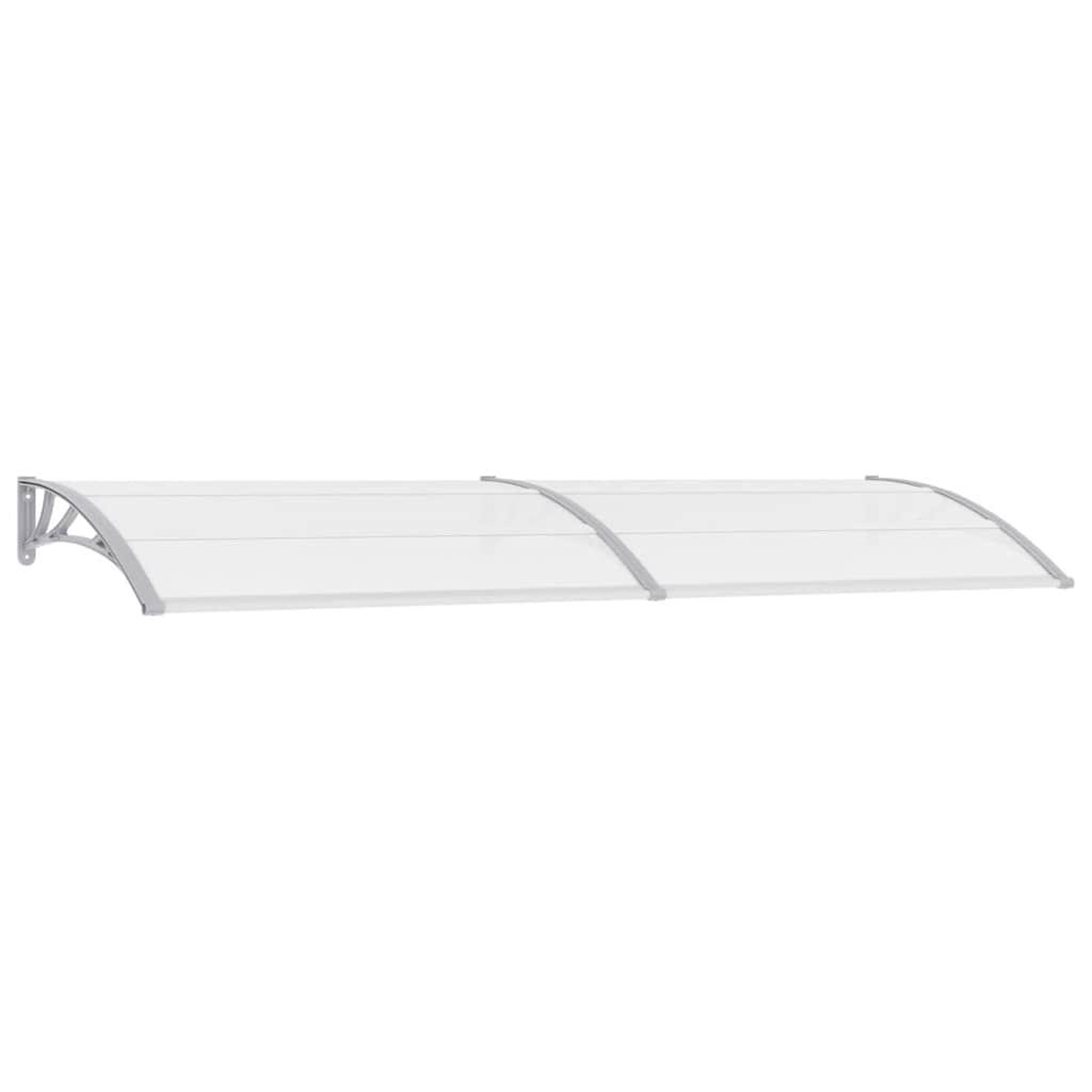 Voir la diapositive 2 : VIDAXL Auvent de porte Gris 300 x 100 cm PC
