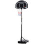 Voir la diapositive 5 : HOMCOM Panier de basketball sur pied hauteur réglable H.197-254 cm lestage roulettes noir blanc