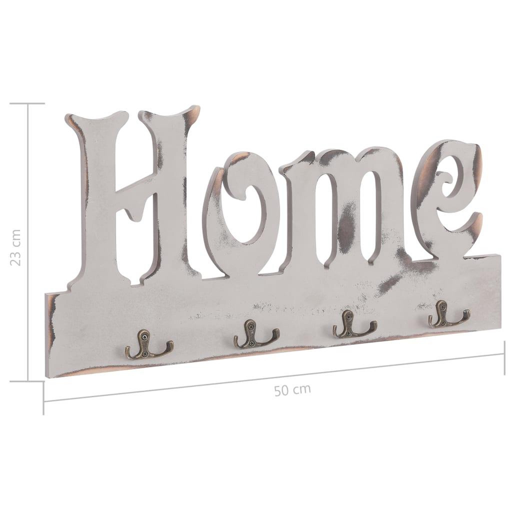 Voir la diapositive 6 : VIDAXL Porte-manteau mural HOME 50x23 cm