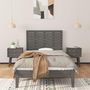 Voir la diapositive 3 : VIDAXL Tete de lit murale Gris 81x3x63 cm Bois massif de pin