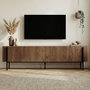 Voir la diapositive 3 : Habitat et Jardin Meuble TV en bois  Nexus  - 180 x 30 x 45 cm - Chêne Kafkas / Noir
