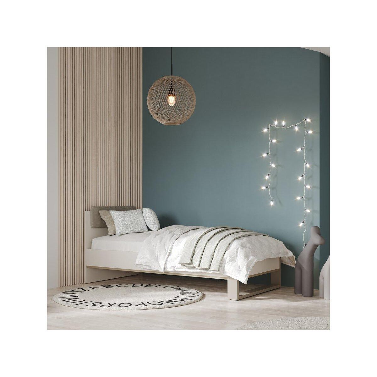 Habitat et Jardin Lit enfant  Camillia  - 90 x 200 cm - Gris