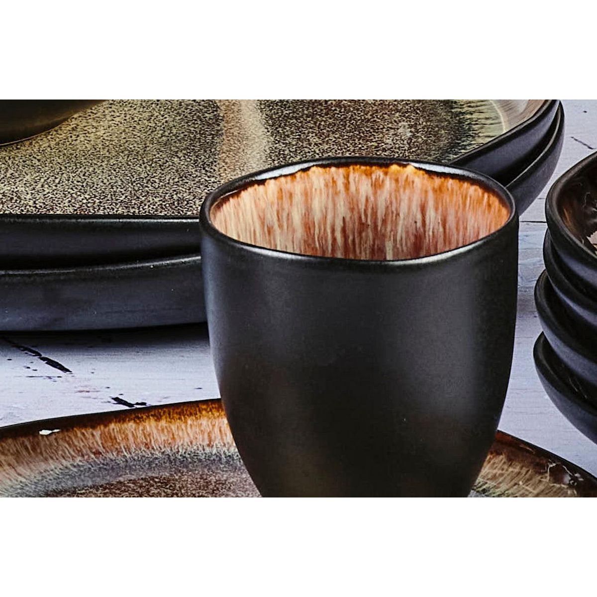 BJORN Tasse IRIS 15cl - 6 pièces - Marron sauvage