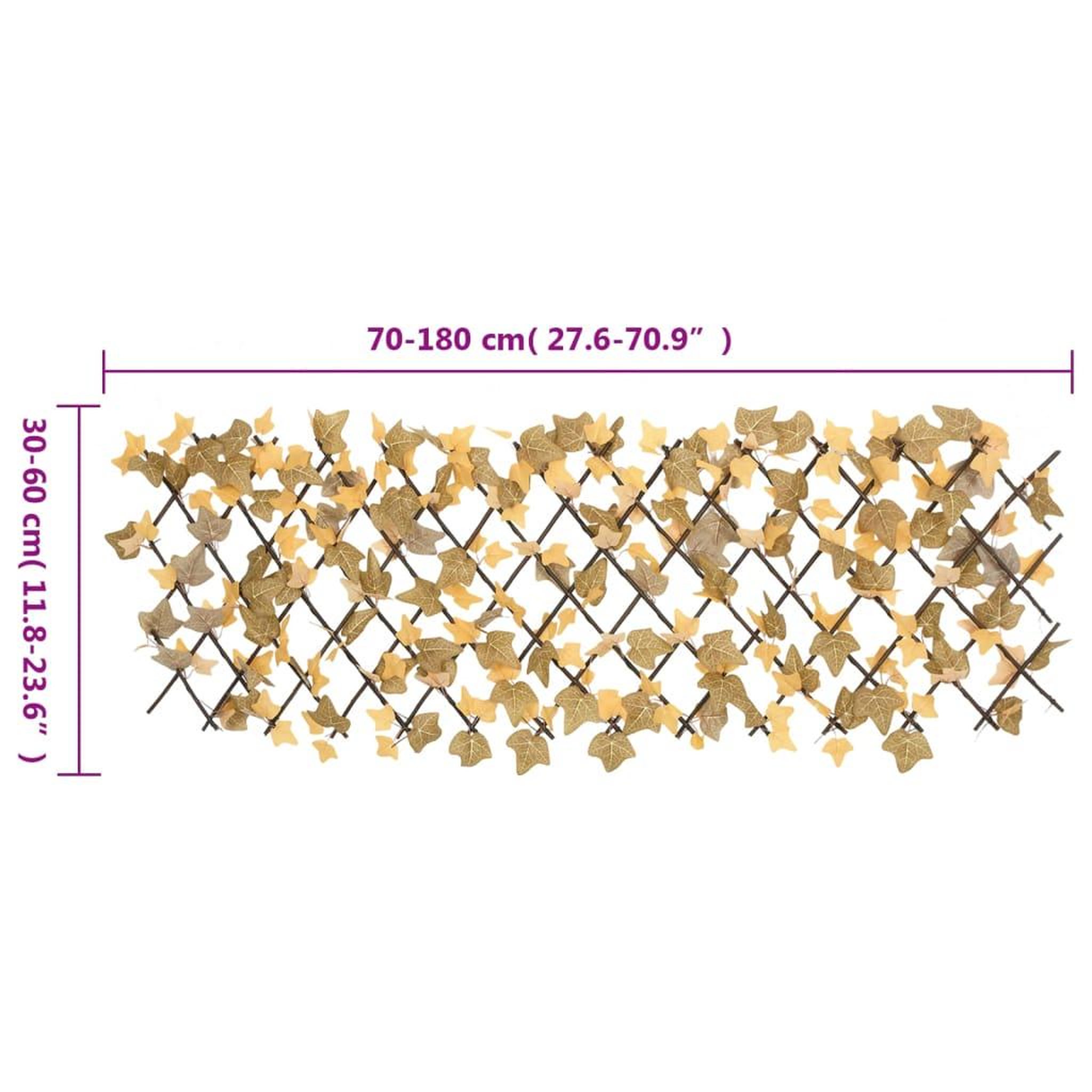 Voir la diapositive 6 : VIDAXL vidaXL Treillis de feuille d'erable artificiel extensible 5 pcs