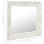 Voir la diapositive 6 : VIDAXL Miroir mural style baroque 50x50 cm Blanc