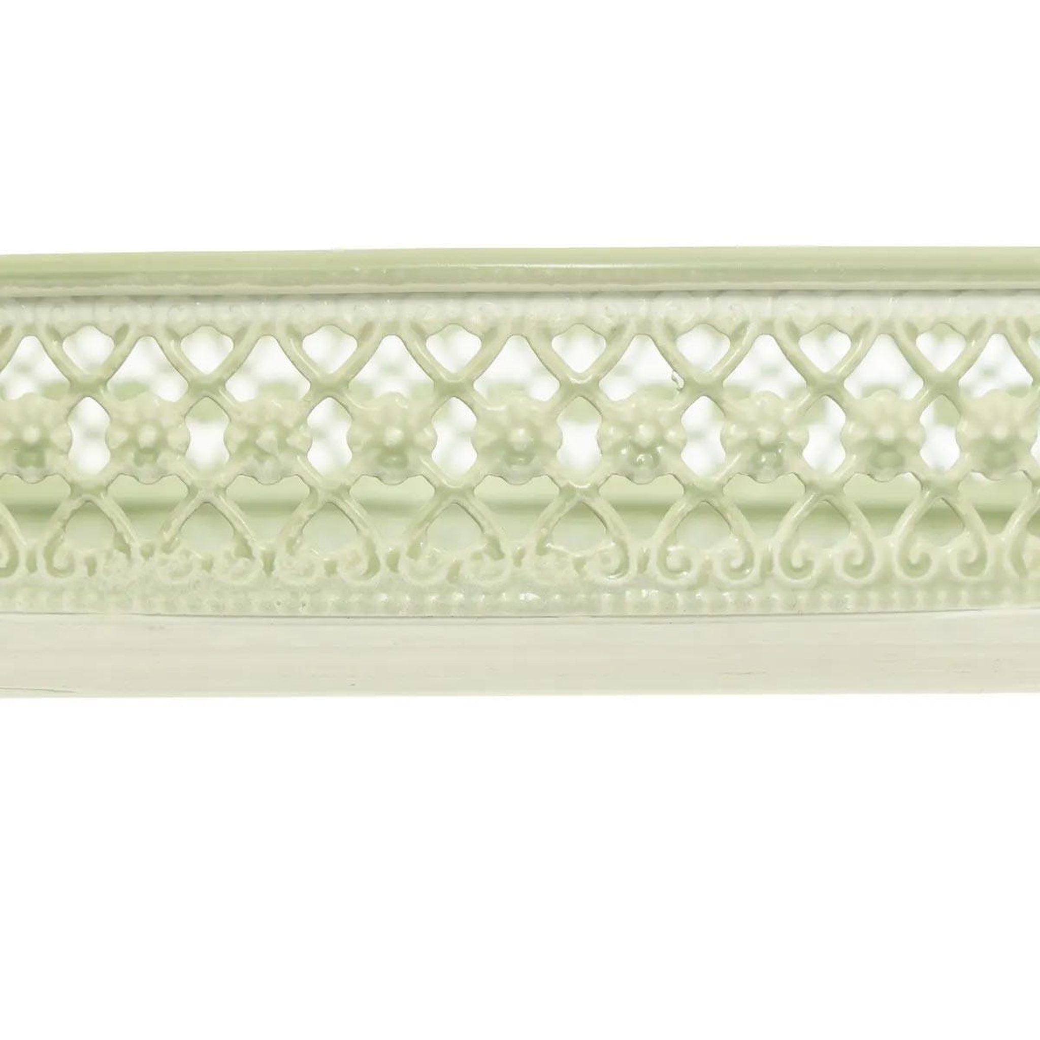 Voir la diapositive 5 : ATMOSPHERA Lot de 2 plateaux déco  wild romance  31cm blanc & vert
