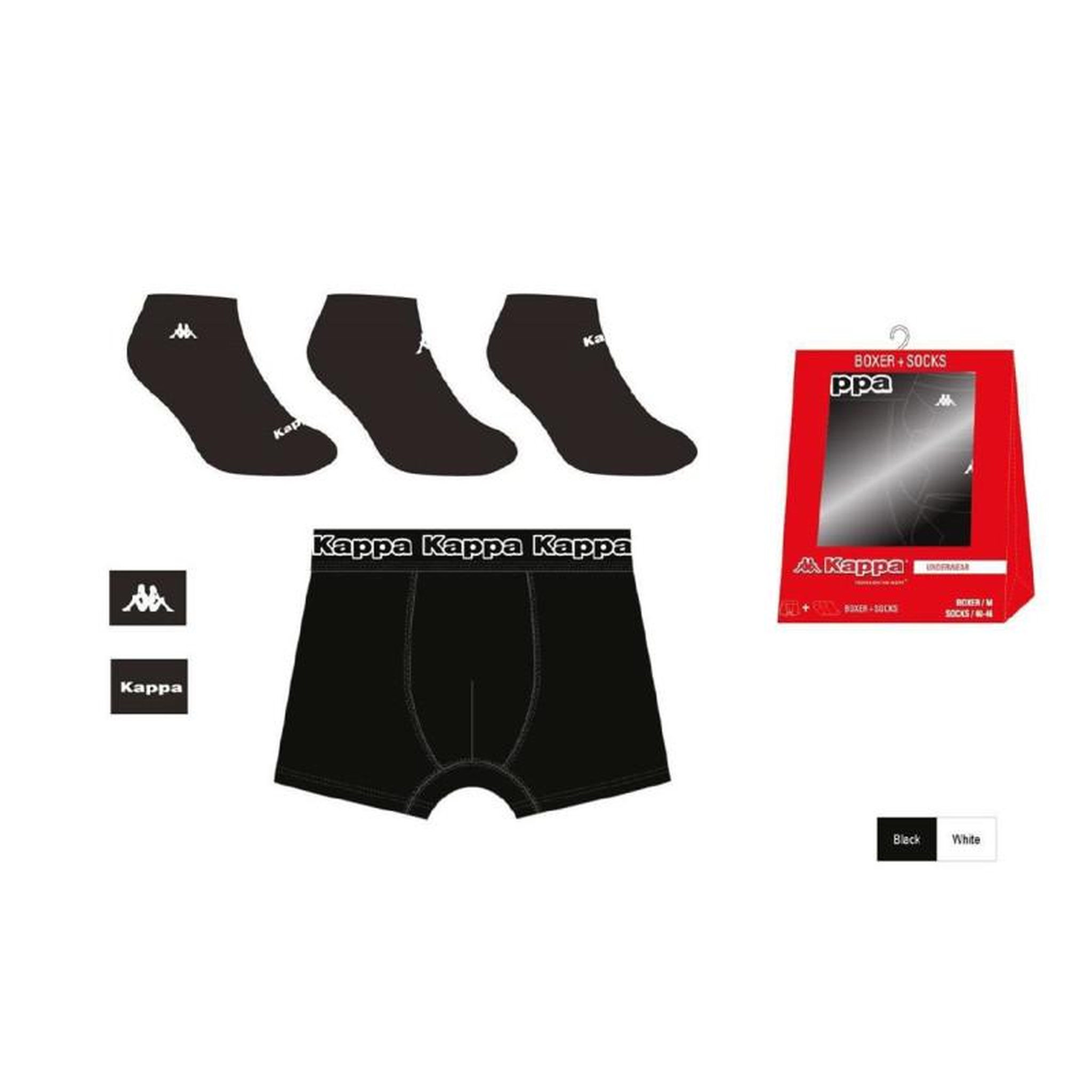 Voir la diapositive 3 : KAPPA Boxer homme KAPPA Lot de 3 PACK CADEAUX