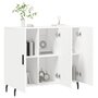 Voir la diapositive 4 : VIDAXL Buffet blanc 90x34x80 cm bois d'ingenierie