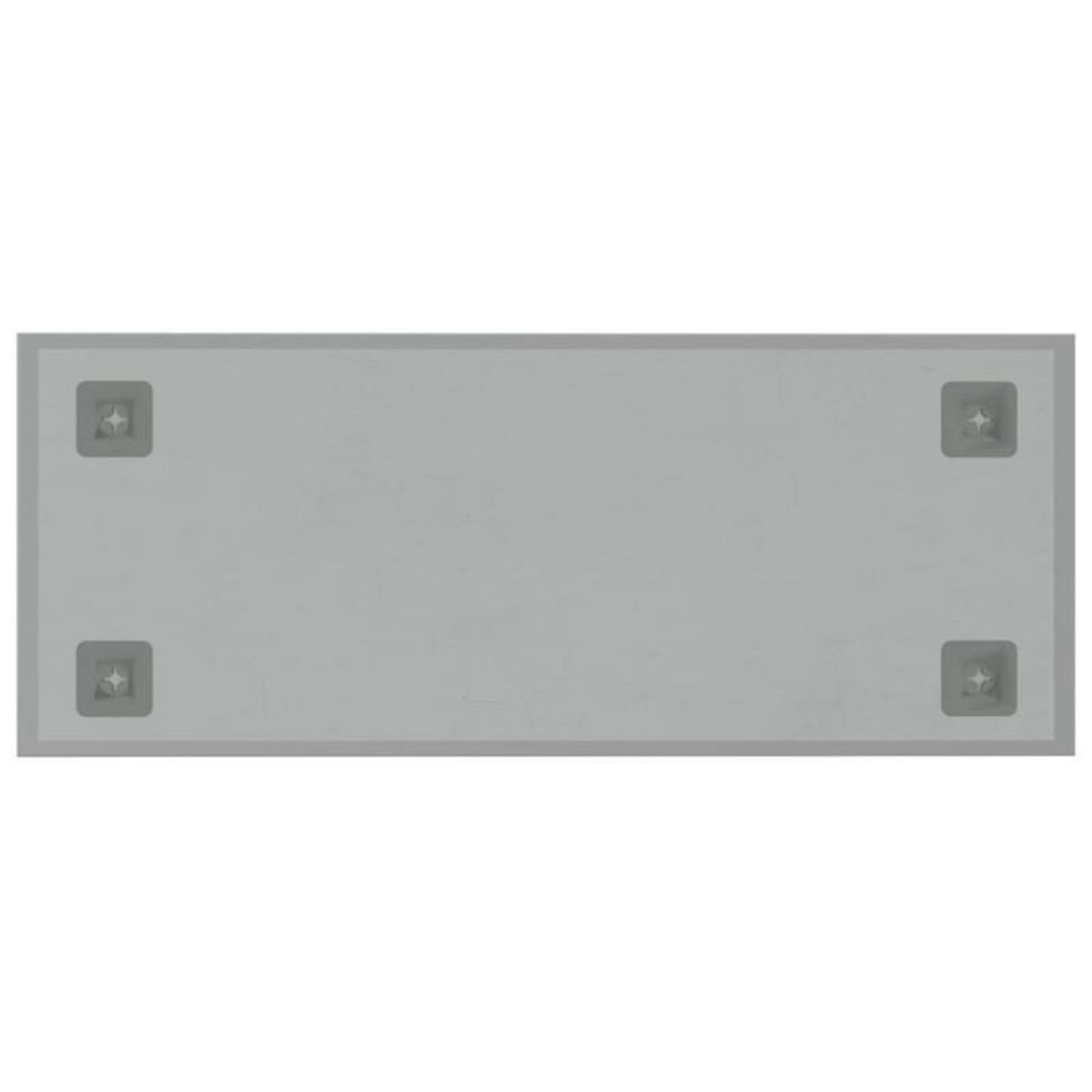 VIDAXL Tableau noir magnétique mural Blanc 50x20 cm Verre trempé