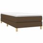 Voir la diapositive 3 : VIDAXL Sommier a lattes de lit avec matelas Marron fonce 80x200 cm