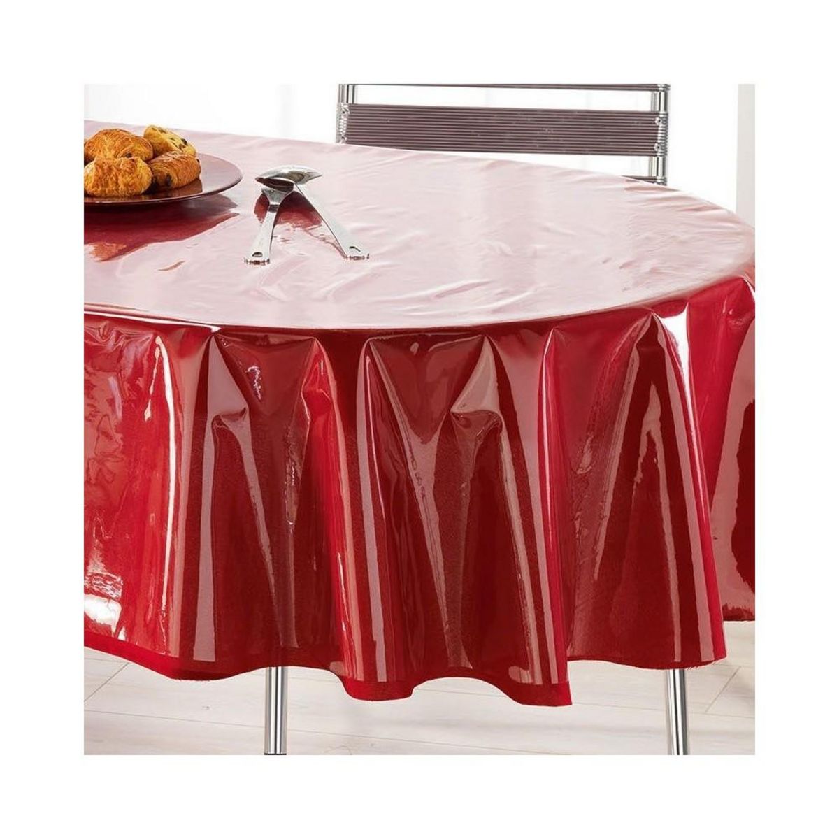 Douceur d'Intérieur Nappe de protection ovale 140x240 cm Cristal transparent