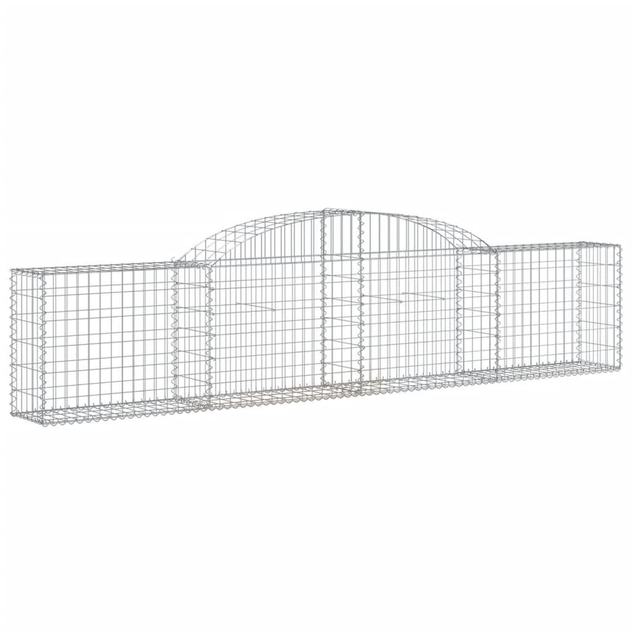 Voir la diapositive 3 : VIDAXL Paniers a gabions arques 13 pcs 300x30x60/80 cm Fer galvanise