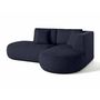 Voir la diapositive 4 : LISA DESIGN Santorini - canapé modulable d'angle droit + pouf - 4 places - en tissu texturé