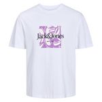 Jack & Jones T shirt /Violet Homme Jack & Jones  afayette. Coloris disponibles : Blanc