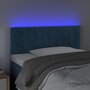 Voir la diapositive 3 : VIDAXL Tete de lit a LED Bleu fonce 90x5x78/88 cm Velours