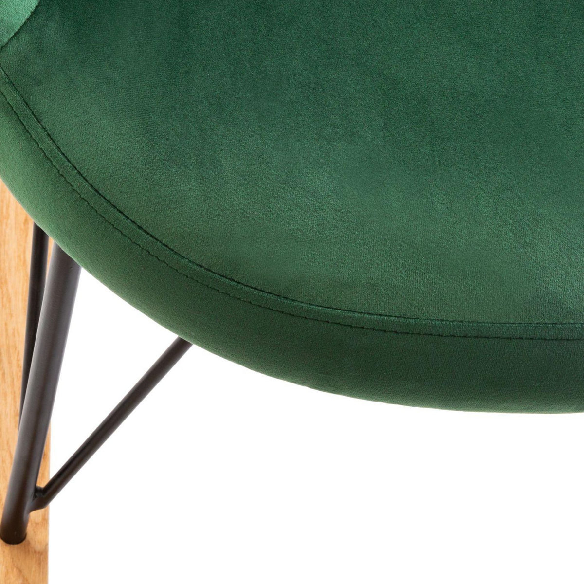 ATMOSPHERA Rocking chair en velour Ewan
