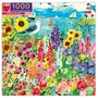Eeboo Puzzle carré 1000 pièces : Jardin de mouettes