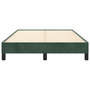 Voir la diapositive 5 : VIDAXL Cadre de lit sans matelas vert fonce 120x190 cm velours
