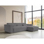 Voir la diapositive 2 : BEST MOBILIER Felix - canapé modulable d'angle droit 4 places en tissu texturé