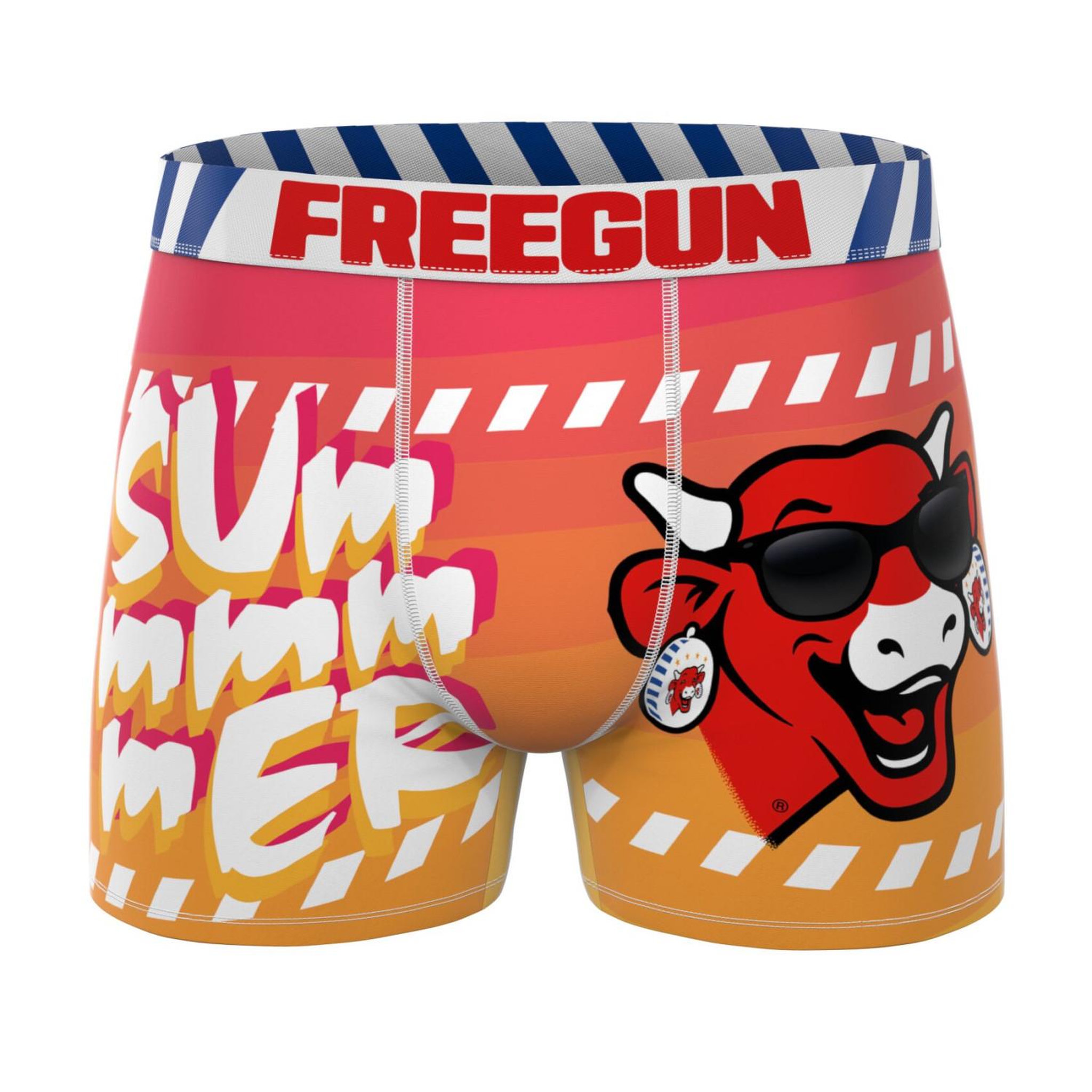 Voir la diapositive 3 : FREEGUN Lot de 3 boxers homme La vache qui rit