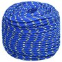 Voir la diapositive 2 : VIDAXL Corde de bateau Bleu 8 mm 25 m Polypropylene