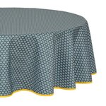 ATMOSPHERA Nappe Antitache Imprimée  Alya  180cm Bleu Foncé