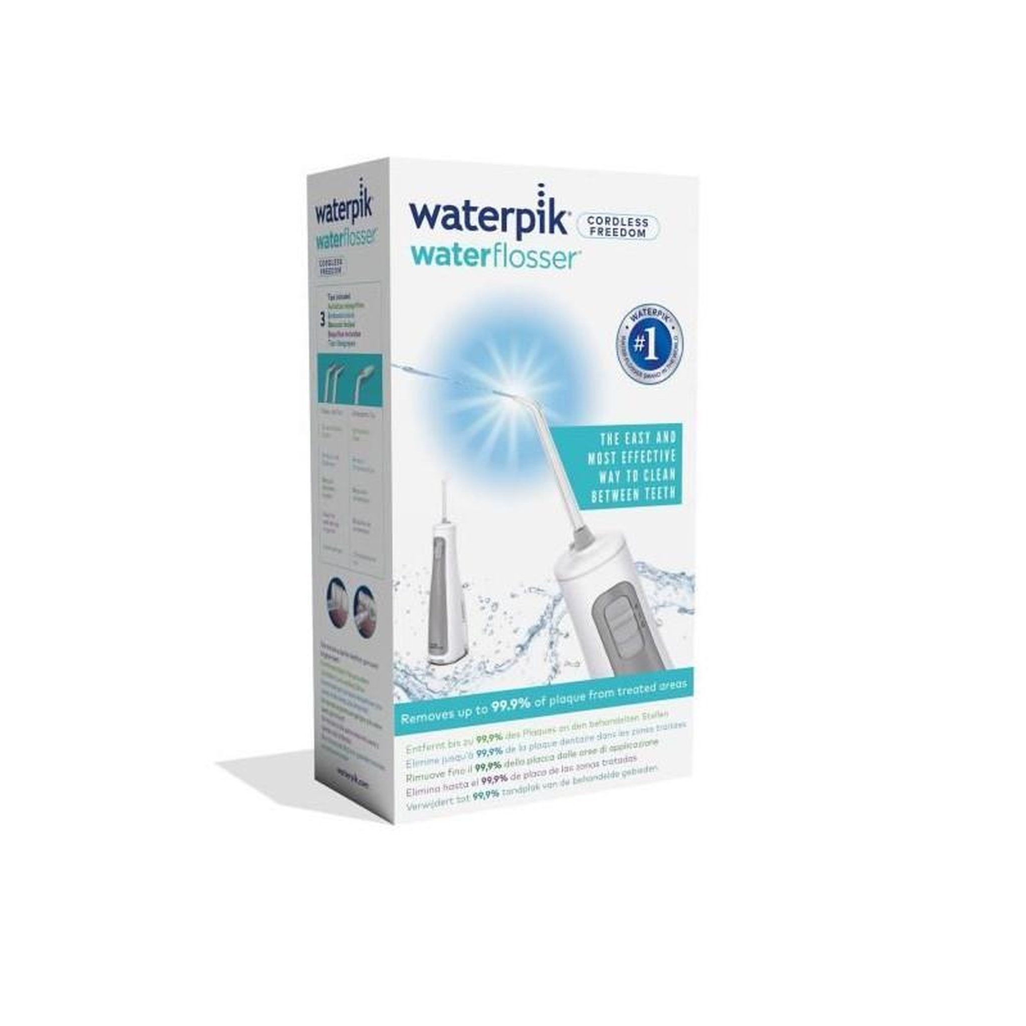 Voir la diapositive 6 : Waterpik Jet Dentaire - WATERPIK - WF-03 Freedom - Sans Fil - Portable - 2 Niveaux de pression - 3 Embouts - Sac inclus