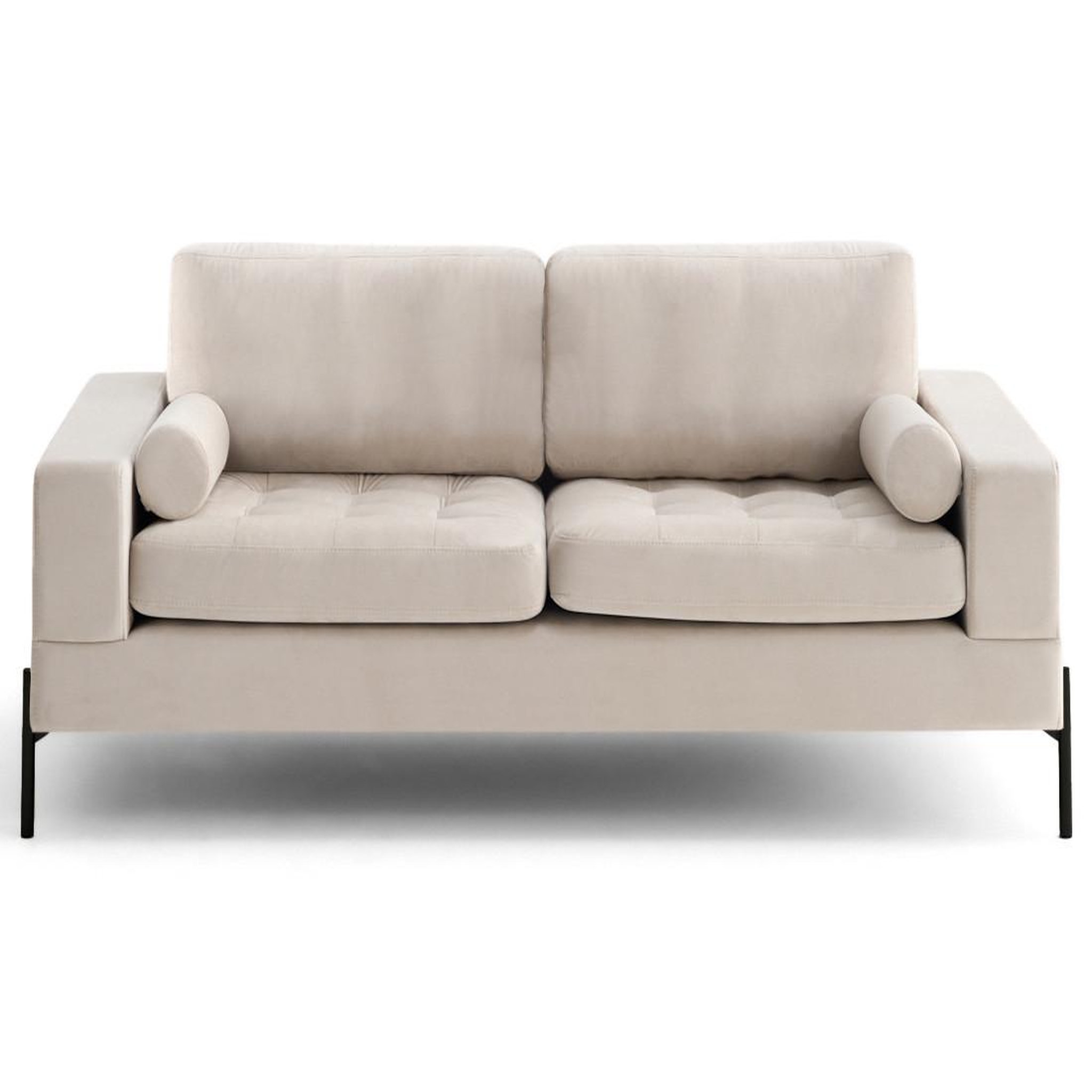 Voir la diapositive 1 : LISA DESIGN Isaure - canapé droit 3 places en velours