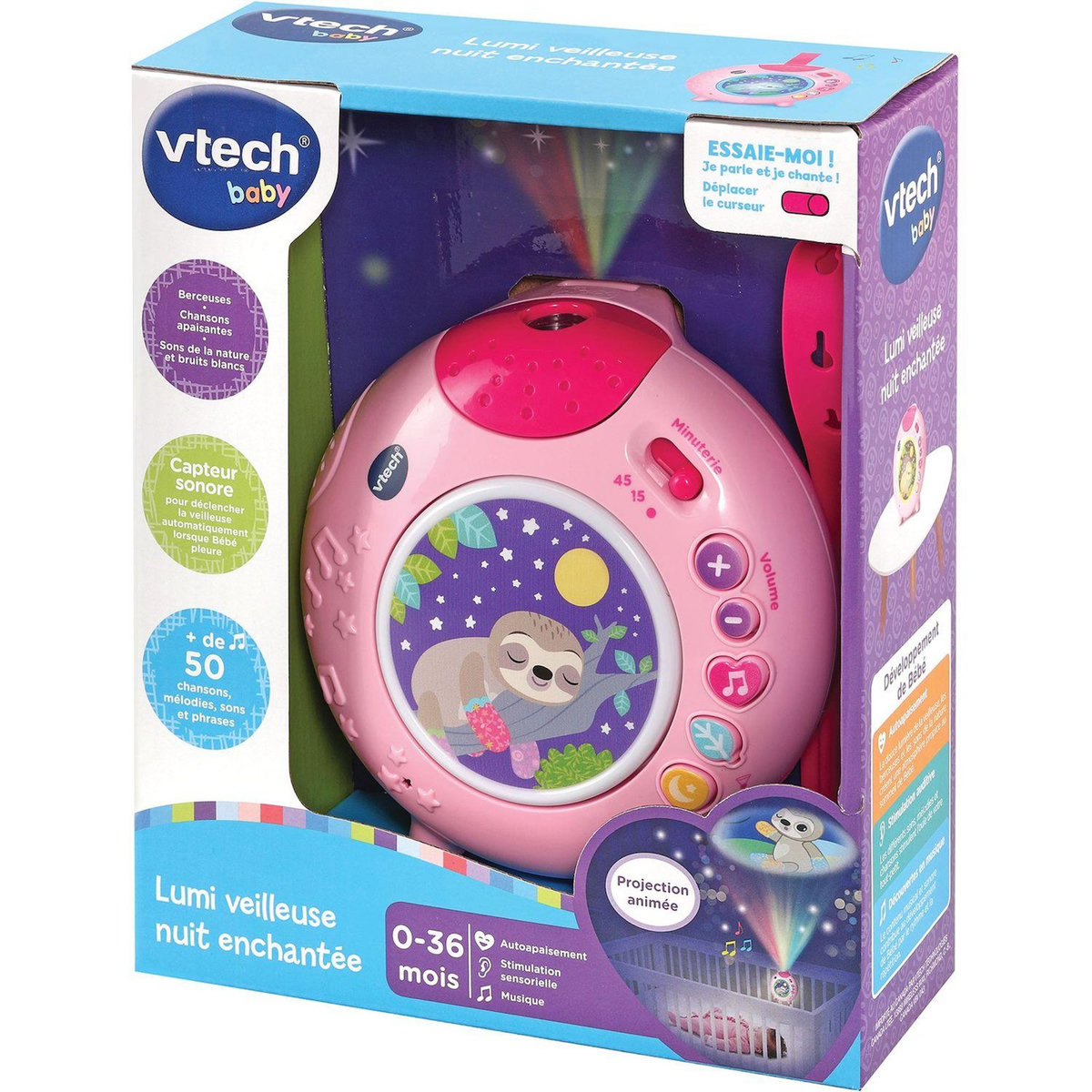 VTECH BABY Lumi veilleuse nuit enchantée rose