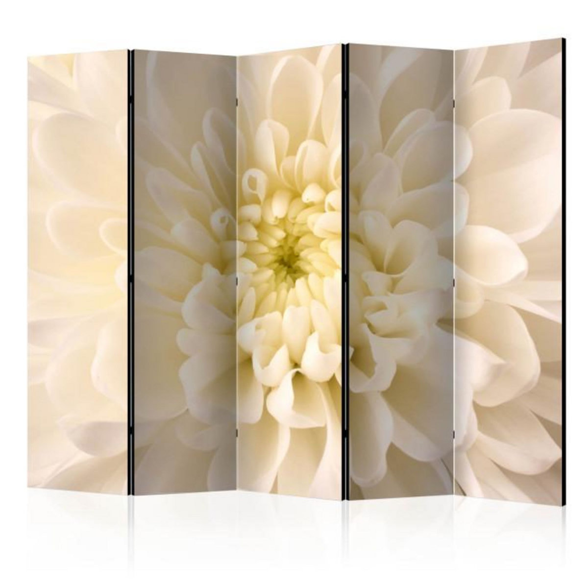 Paris Prix Paravent 5 Volets  White Dahlia II  172x225cm