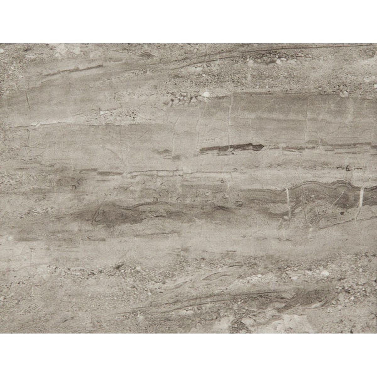 TOILINUX Table basse carrée effet marbre GÖRAN - Gris